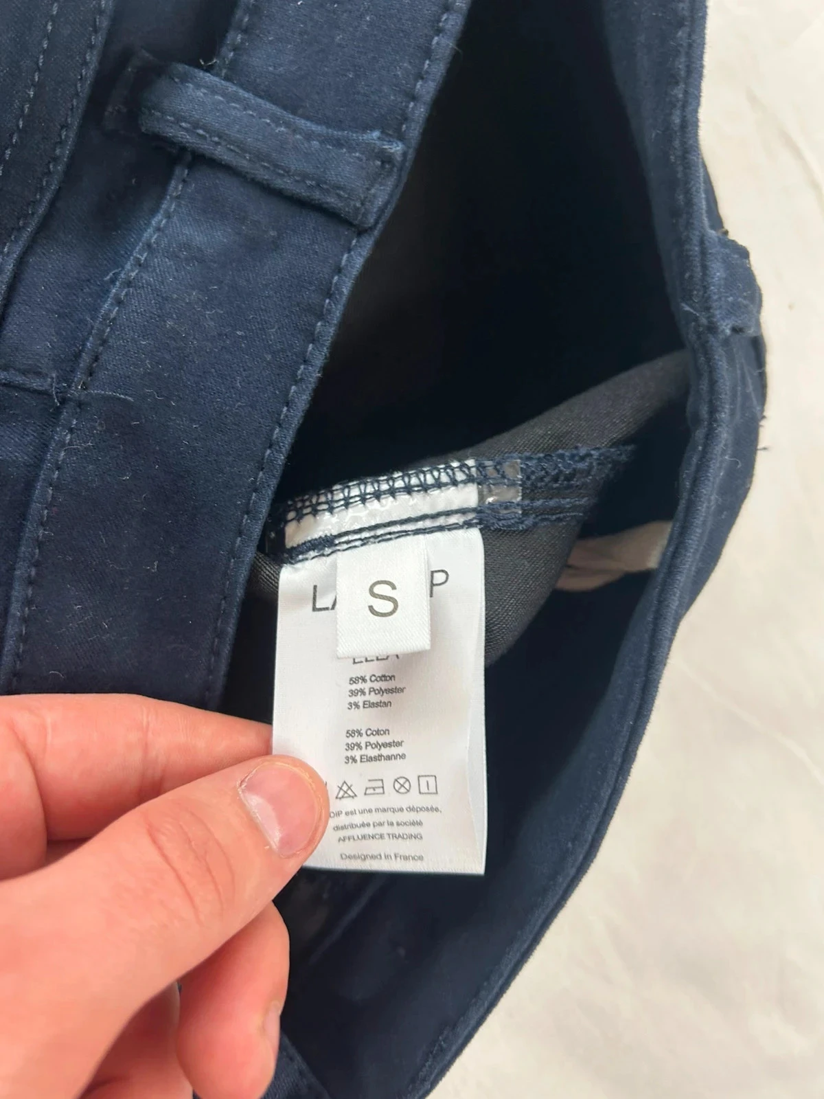 Calça jeans azul marinho lab dip paris slim fit – photo 8